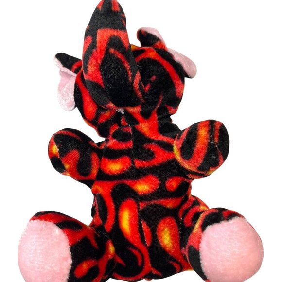 Kellytoy Flame Pattern Plush Elephant 7" Polyester Fiber Stuffed Animal Toy 53h - Picture 2 of 5